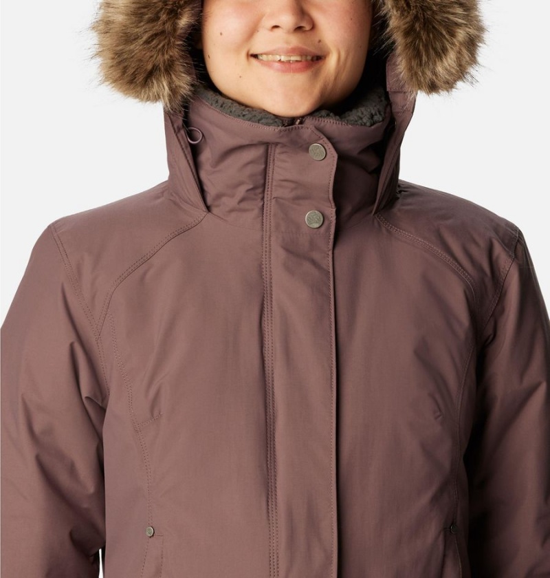 Columbia Icelandite TurboDown Women's Coats Brown | GZKJTP-954