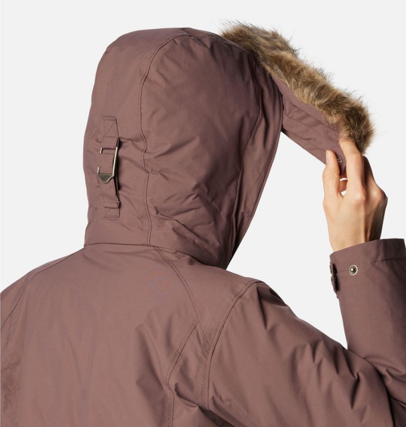 Columbia Icelandite TurboDown Women's Coats Brown | GZKJTP-954