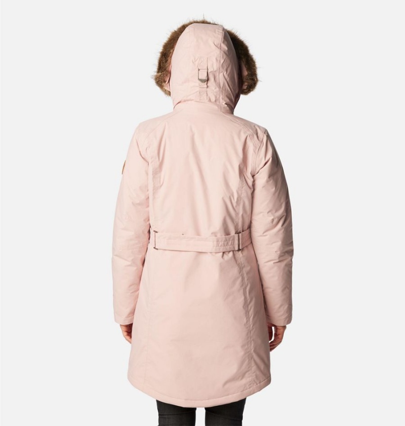 Columbia Icelandite TurboDown Women's Coats Pink | SCJBTK-319
