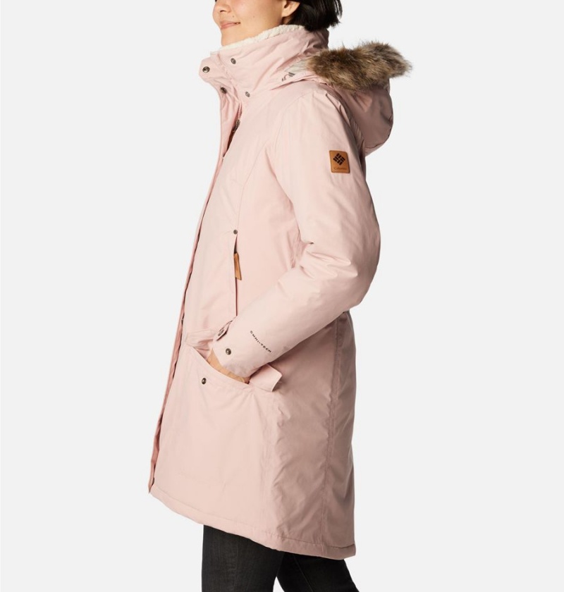 Columbia Icelandite TurboDown Women's Coats Pink | SCJBTK-319