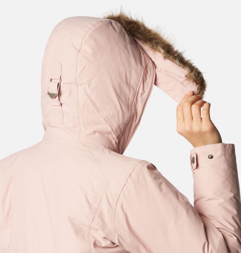 Columbia Icelandite TurboDown Women's Coats Pink | SCJBTK-319