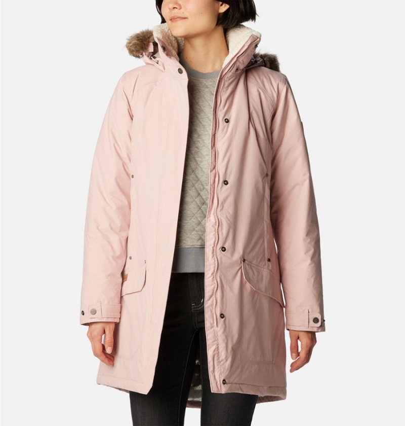 Columbia Icelandite TurboDown Women's Coats Pink | SCJBTK-319