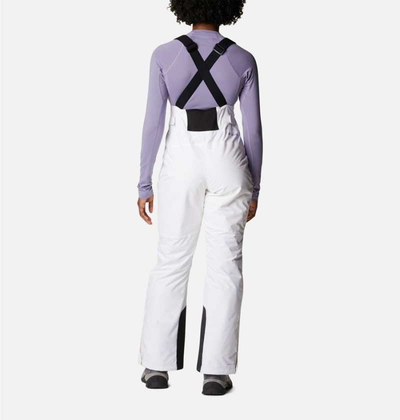 Columbia Iceventure Insulated Ski Bib Women's Pants White | GUSNWC-735