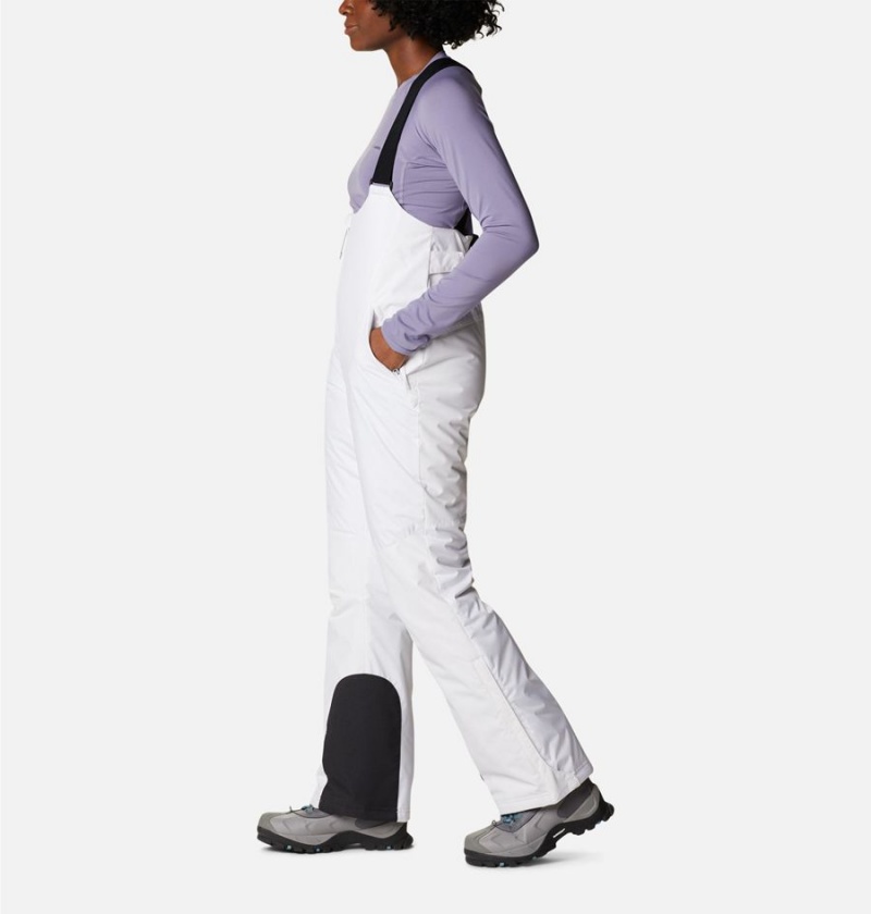 Columbia Iceventure Insulated Ski Bib Women's Pants White | GUSNWC-735