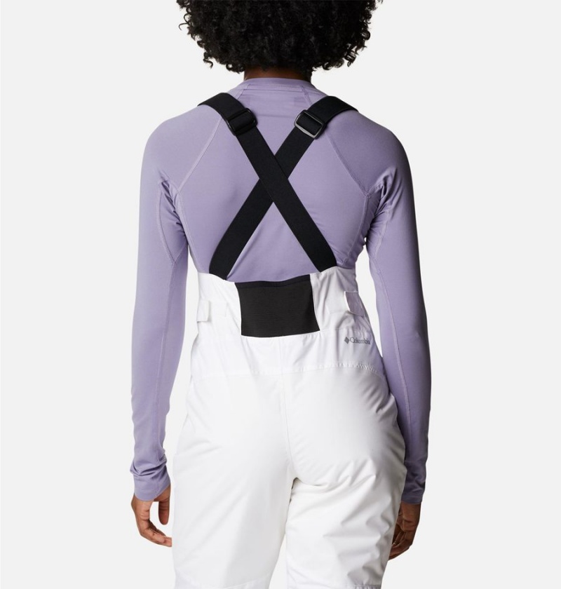 Columbia Iceventure Insulated Ski Bib Women's Pants White | GUSNWC-735
