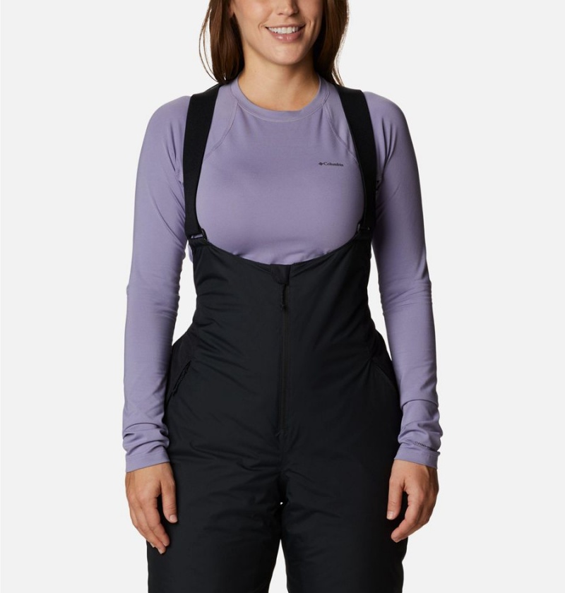 Columbia Iceventure Insulated Ski Bib Women's Pants Black | PEZLQU-678
