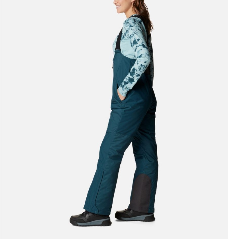 Columbia Iceventure Insulated Ski Bib Women's Pants Turquoise | AHECKY-479