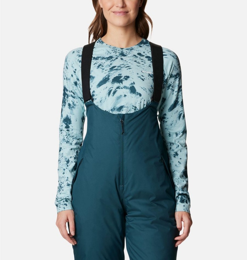 Columbia Iceventure Insulated Ski Bib Women's Pants Turquoise | AHECKY-479