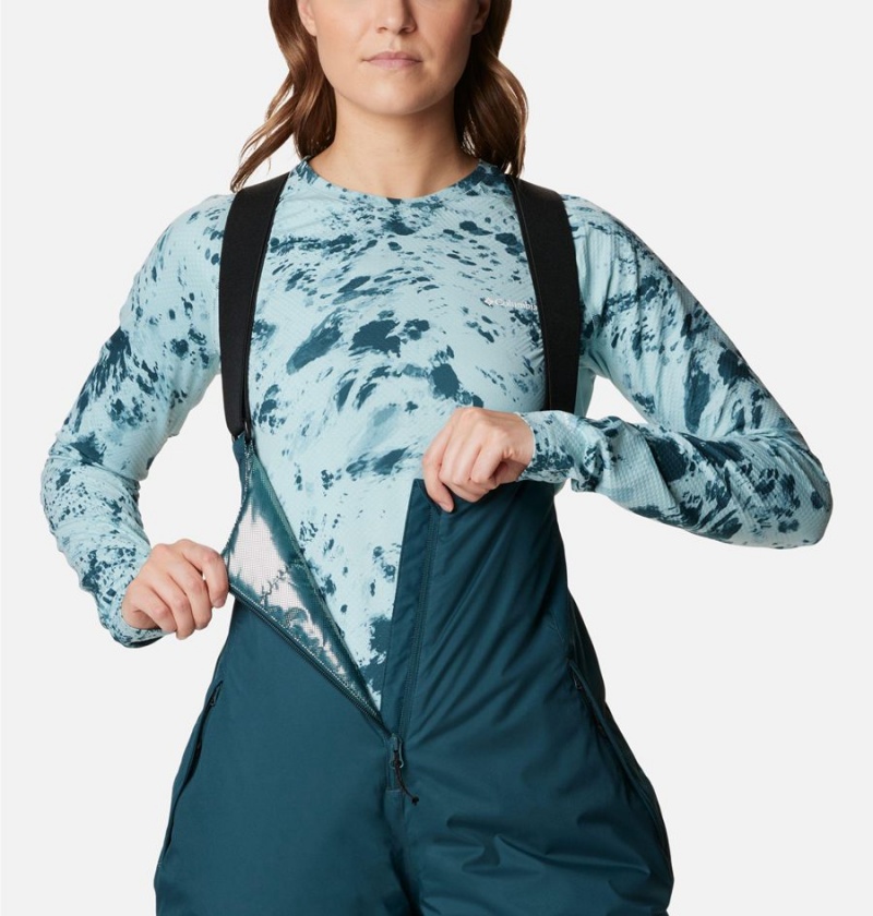 Columbia Iceventure Insulated Ski Bib Women's Pants Turquoise | AHECKY-479