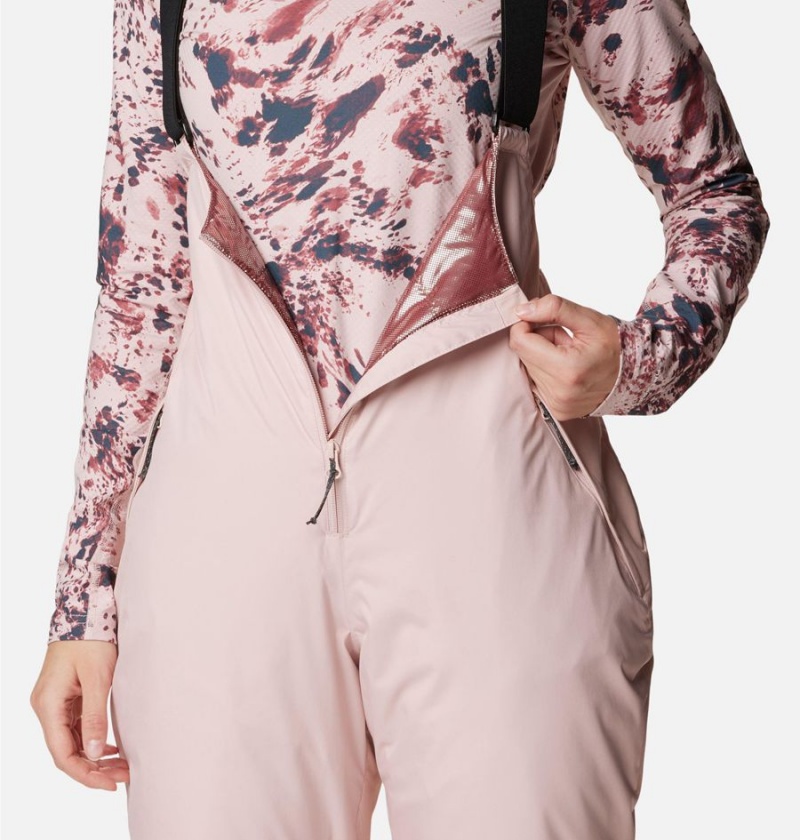 Columbia Iceventure Insulated Ski Bib Women's Pants Pink | OSPRYK-149