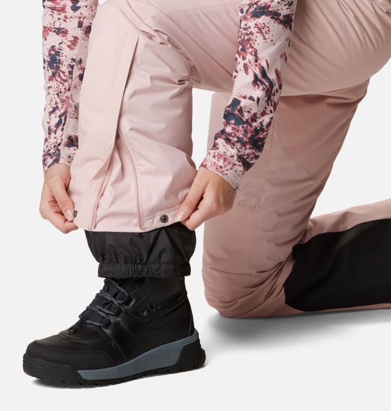 Columbia Iceventure Insulated Ski Bib Women's Pants Pink | OSPRYK-149