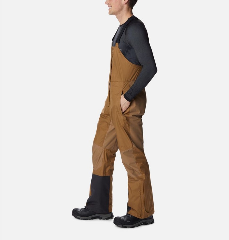 Columbia Iceventure Ski Bib Men's Pants Khaki | PTGIVK-016