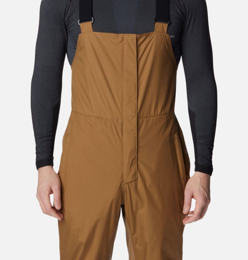 Columbia Iceventure Ski Bib Men's Pants Khaki | PTGIVK-016