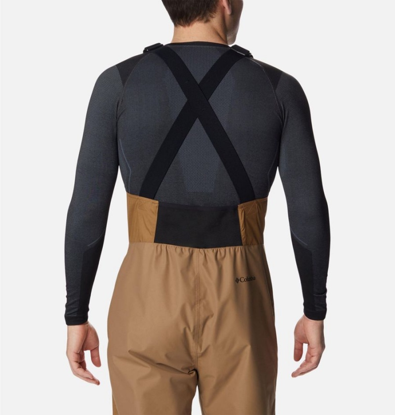 Columbia Iceventure Ski Bib Men's Pants Khaki | PTGIVK-016