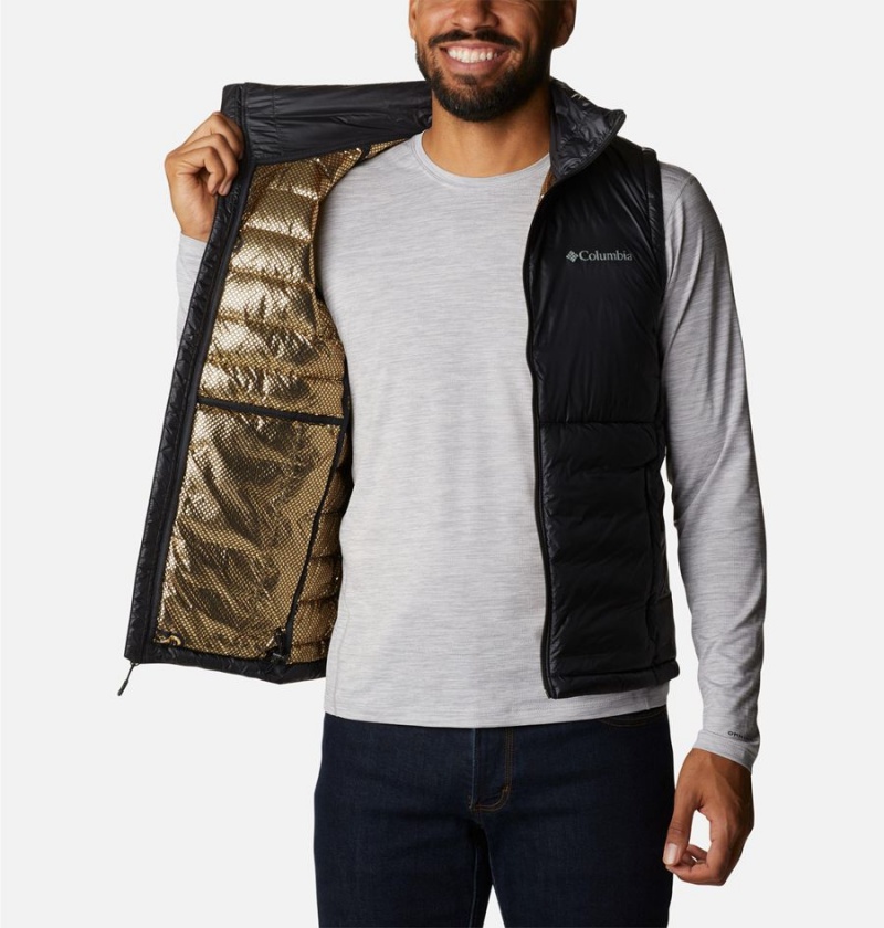 Columbia Infinity Summit Omni Heat Infinity Double Wall Down Men's Vest Black | QBDMKI-583