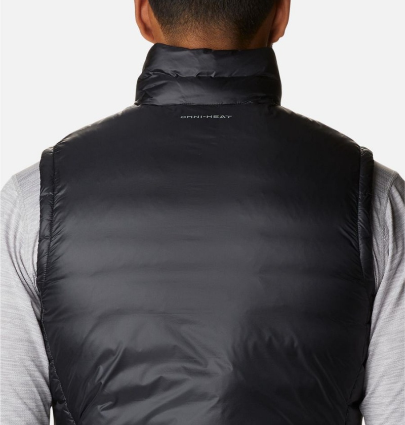 Columbia Infinity Summit Omni Heat Infinity Double Wall Down Men's Vest Black | QBDMKI-583