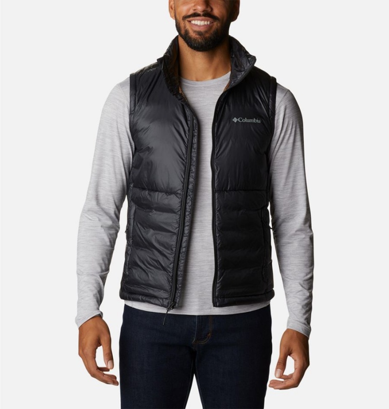 Columbia Infinity Summit Omni Heat Infinity Double Wall Down Men's Vest Black | QBDMKI-583