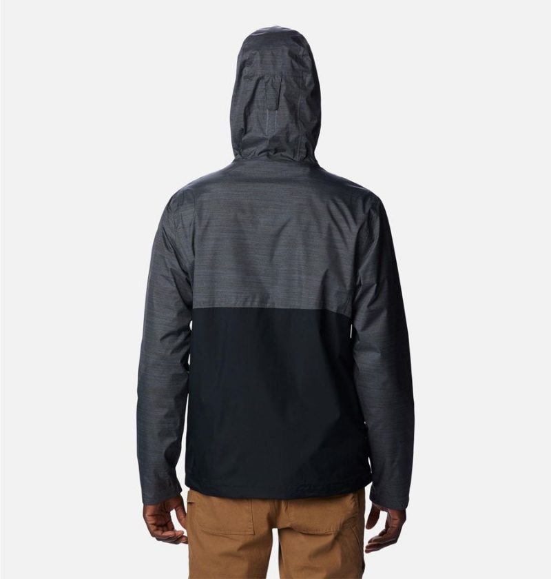 Columbia Inner Limits II Men's Rain Jacket Black | RAQFHY-143
