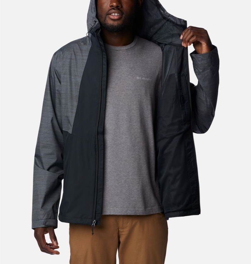 Columbia Inner Limits II Men's Rain Jacket Black | RAQFHY-143