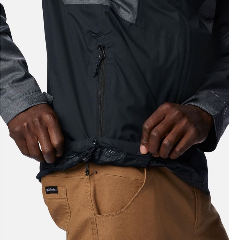 Columbia Inner Limits II Men's Rain Jacket Black | RAQFHY-143