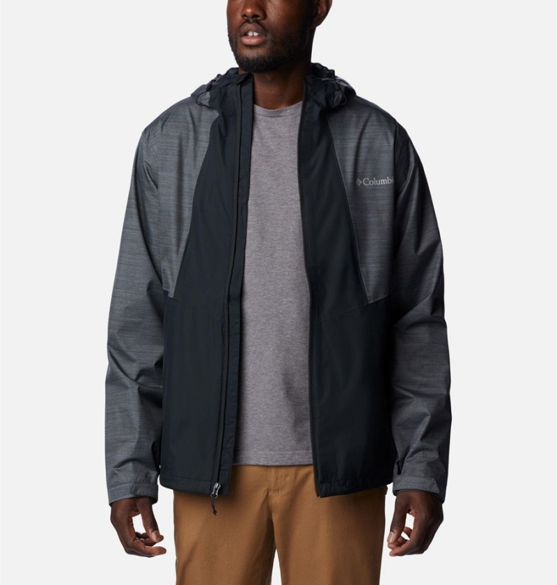 Columbia Inner Limits II Men's Rain Jacket Black | RAQFHY-143
