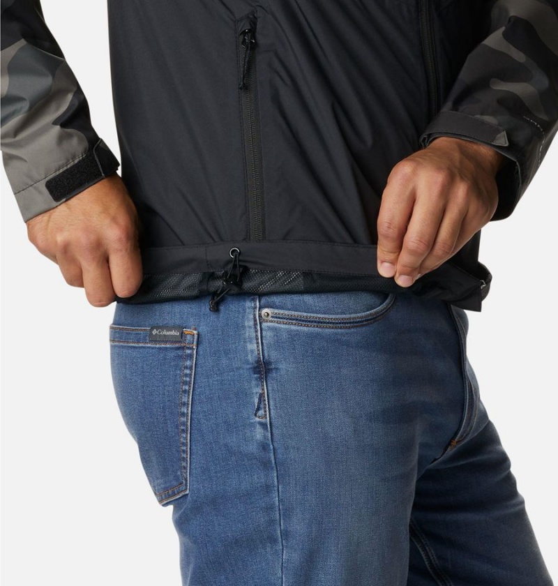 Columbia Inner Limits II Men's Rain Jacket Black | NFTBDY-197