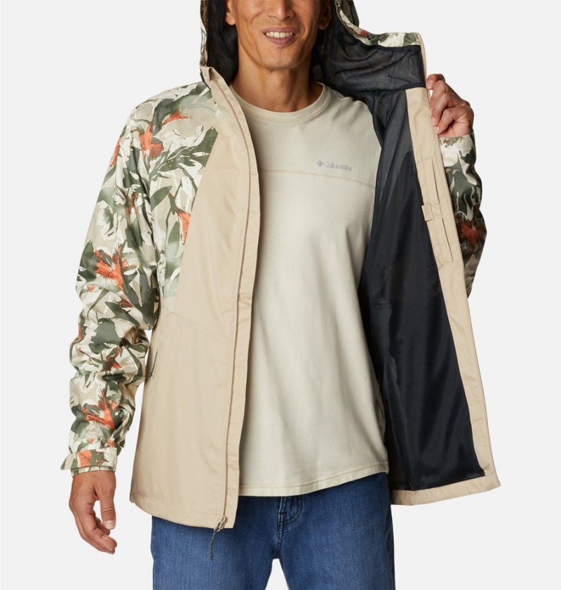 Columbia Inner Limits II Men's Rain Jacket Khaki | HOTEBU-437