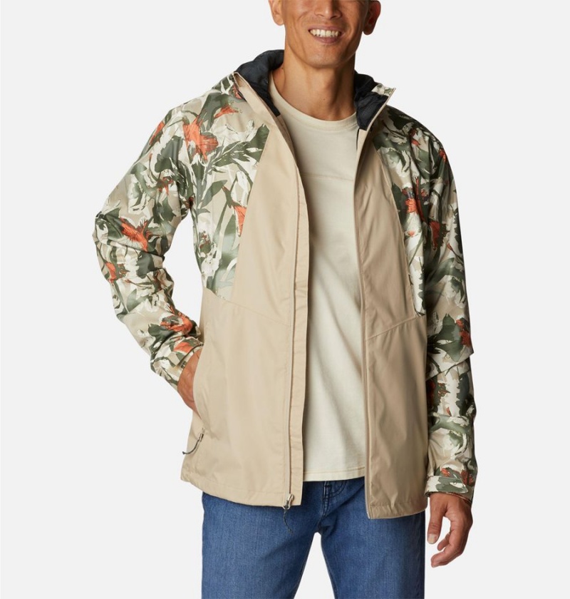 Columbia Inner Limits II Men's Rain Jacket Khaki | HOTEBU-437