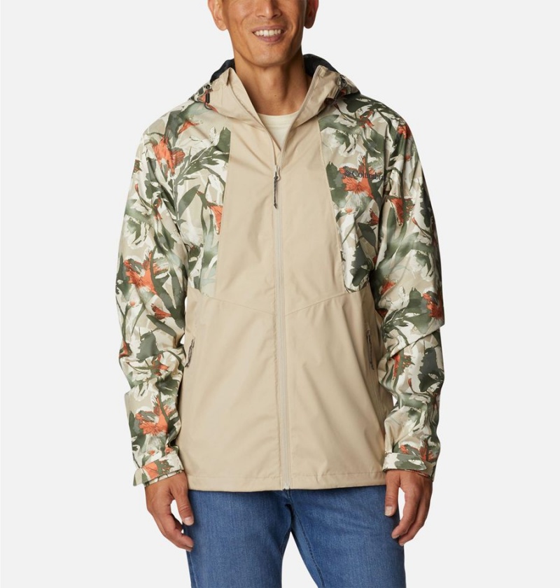 Columbia Inner Limits II Men\'s Rain Jacket Khaki | HOTEBU-437
