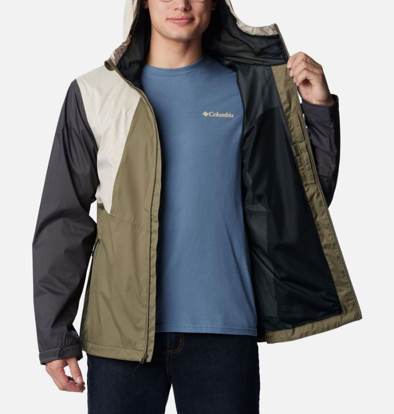 Columbia Inner Limits II Men's Rain Jacket Green | UEZFVR-021