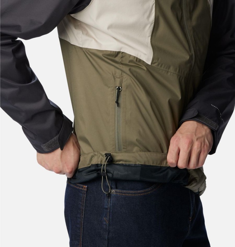 Columbia Inner Limits II Men's Rain Jacket Green | UEZFVR-021