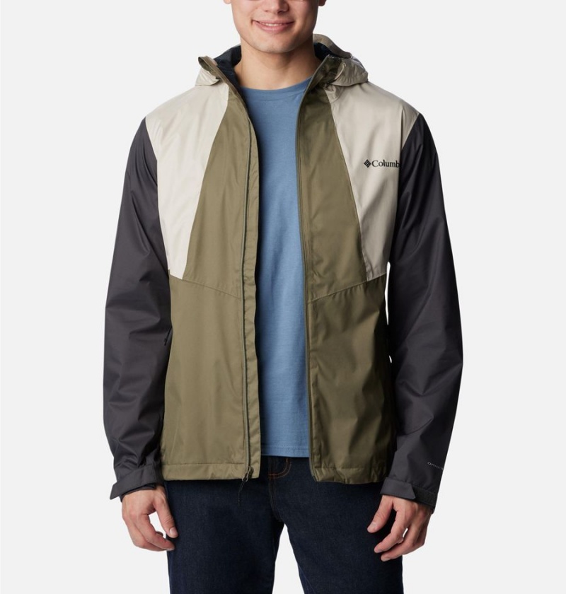 Columbia Inner Limits II Men's Rain Jacket Green | UEZFVR-021