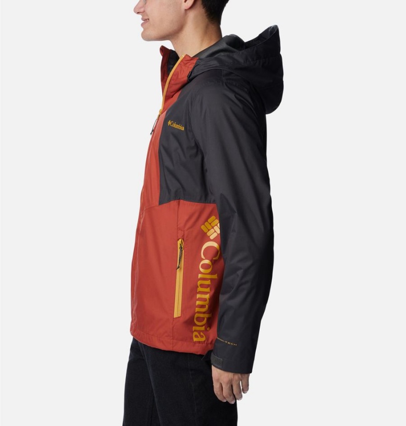 Columbia Inner Limits II Men's Rain Jacket Red | ZLRBWQ-902