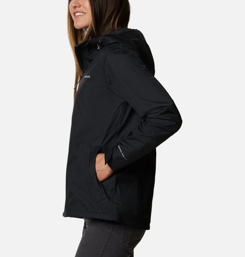 Columbia Inner Limits II Women's Rain Jacket Black | ZKOSLG-487