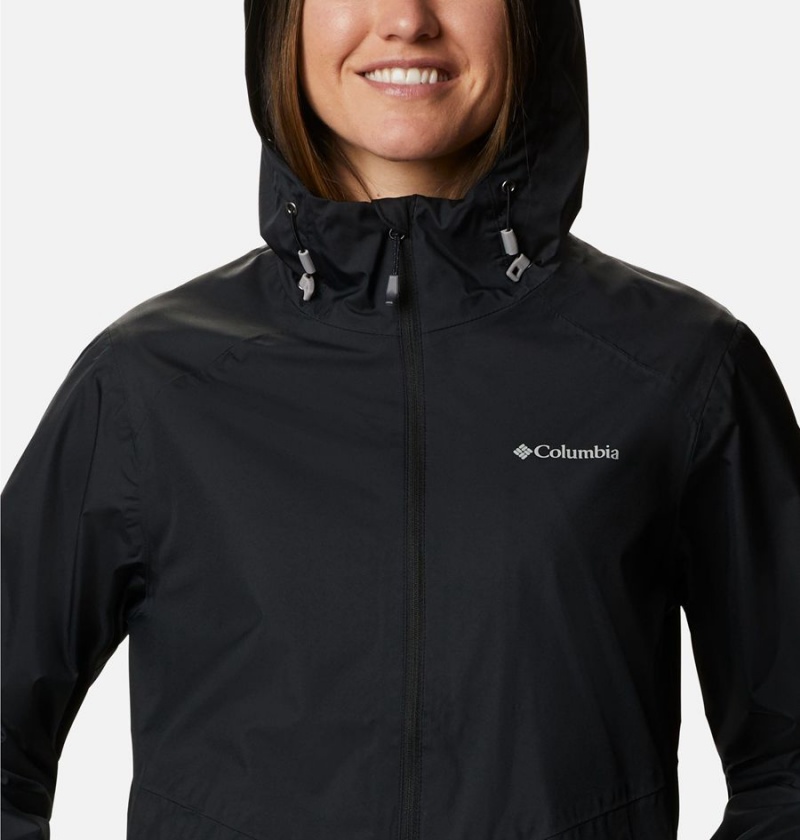Columbia Inner Limits II Women's Rain Jacket Black | ZKOSLG-487