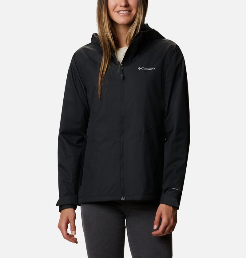 Columbia Inner Limits II Women\'s Rain Jacket Black | ZKOSLG-487