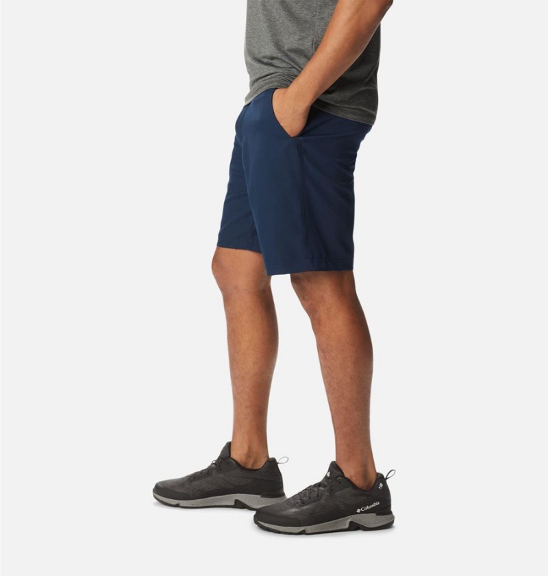 Columbia Iron Mountain Trail Men's Shorts Navy | YPOBNH-278