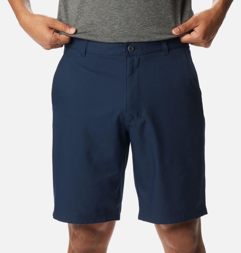 Columbia Iron Mountain Trail Men's Shorts Navy | YPOBNH-278