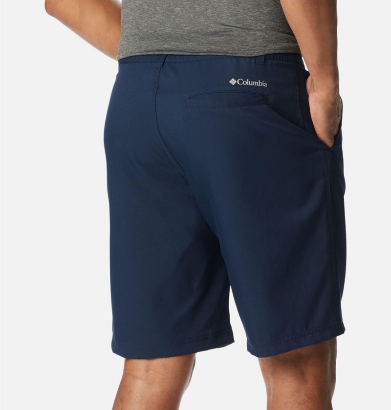 Columbia Iron Mountain Trail Men's Shorts Navy | YPOBNH-278