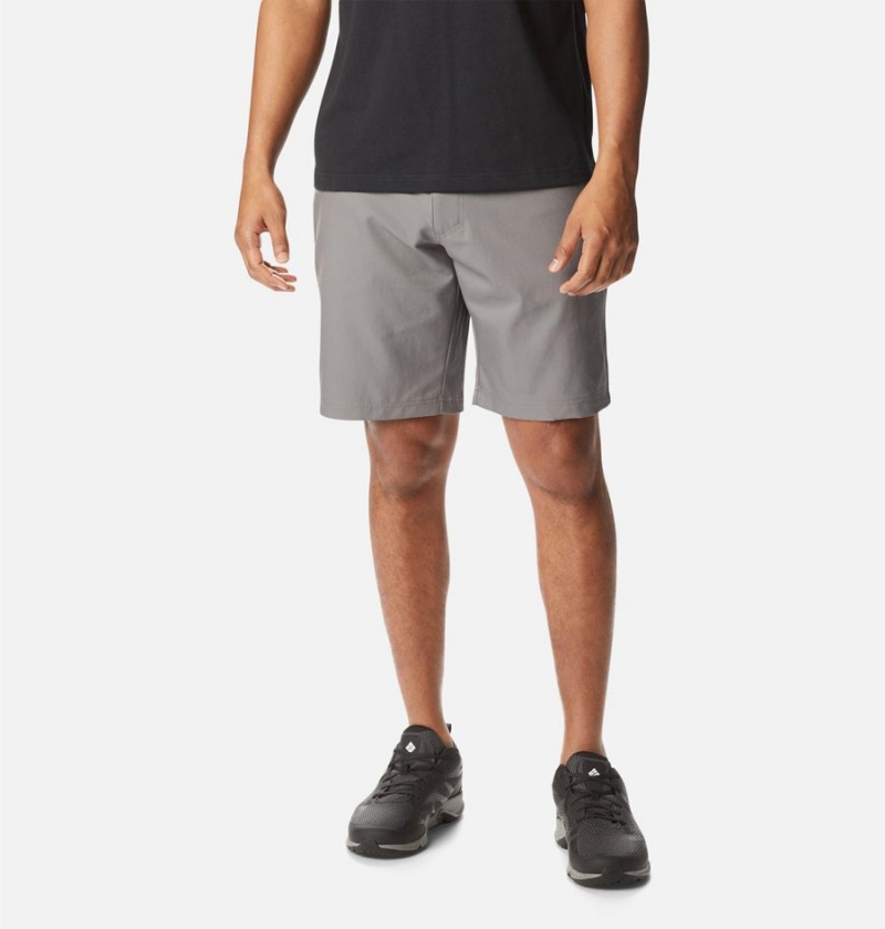 Columbia Iron Mountain Trail Men\'s Shorts Grey | ZRFVPL-018