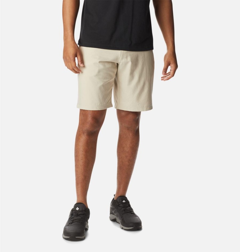 Columbia Iron Mountain Trail Men\'s Shorts Khaki | CFKOJW-193