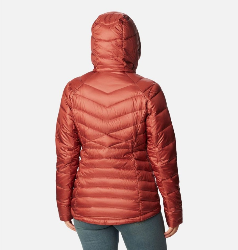 Columbia Joy Peak Insulated Hooded Women's Puffer Jacket Red | HKNUFC-173