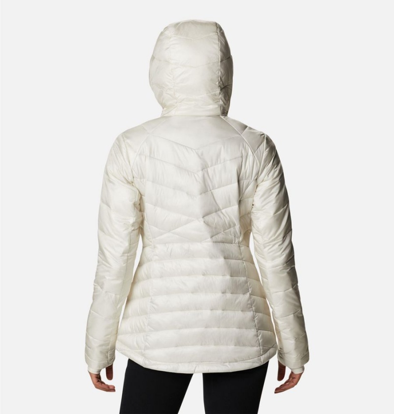 Columbia Joy Peak Insulated Hooded Women's Puffer Jacket White | JYHINR-643