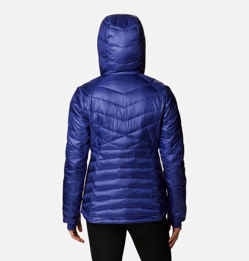 Columbia Joy Peak Insulated Hooded Women's Puffer Jacket Blue | WQGDLM-705