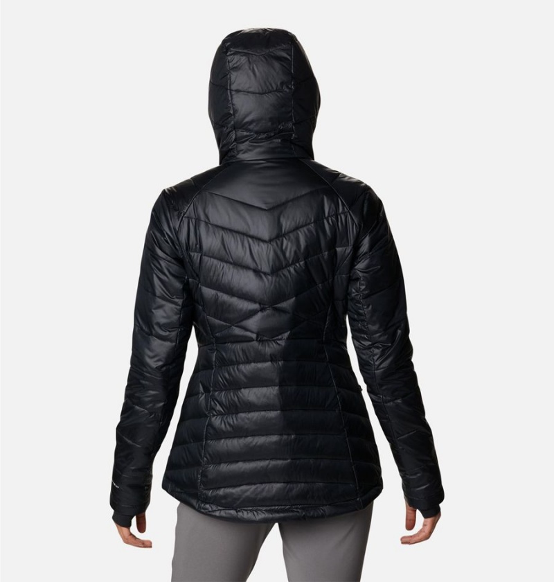 Columbia Joy Peak Insulated Hooded Women's Puffer Jacket Black | FGZVDI-830
