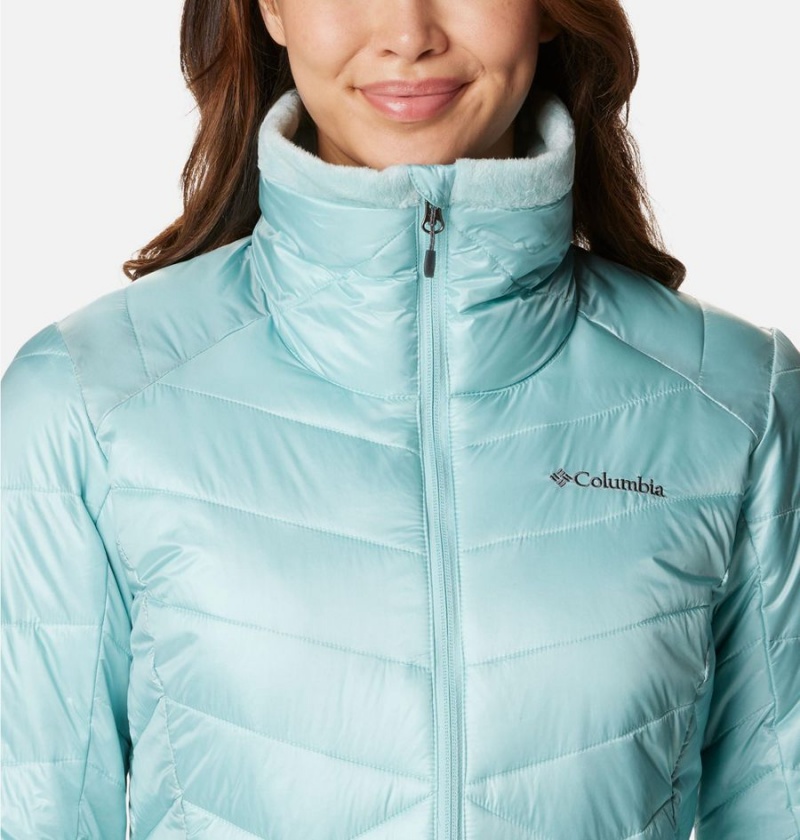 Columbia Joy Peak Insulated Women's Puffer Jacket Turquoise | FZKDIJ-250