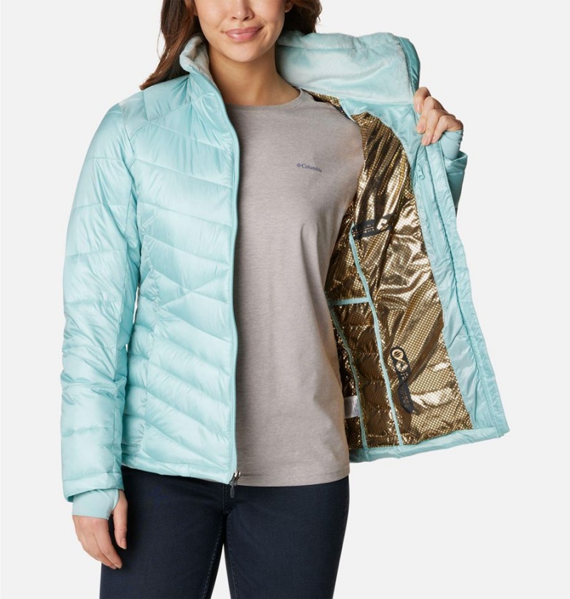 Columbia Joy Peak Insulated Women's Puffer Jacket Turquoise | FZKDIJ-250