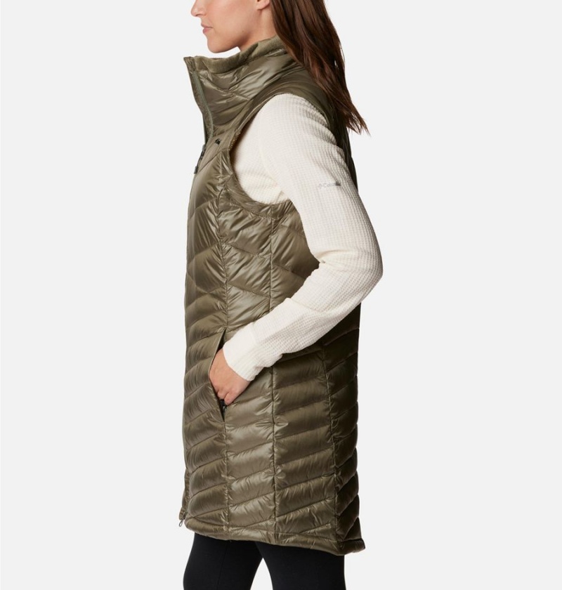 Columbia Joy Peak Long Women's Vest Green | UKDRPI-164