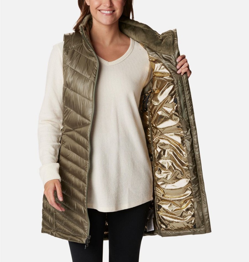 Columbia Joy Peak Long Women's Vest Green | UKDRPI-164