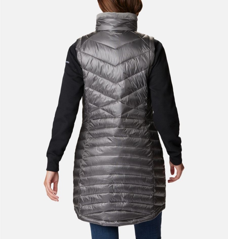 Columbia Joy Peak Long Women's Vest Grey | IRXQSJ-215
